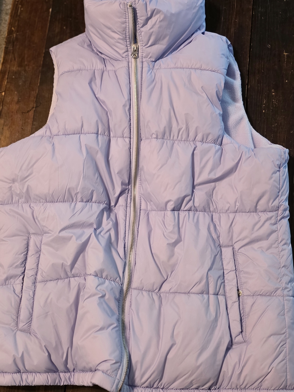 Old Navy Lilac Puffer Vest - Women's Sleeveless Jacket